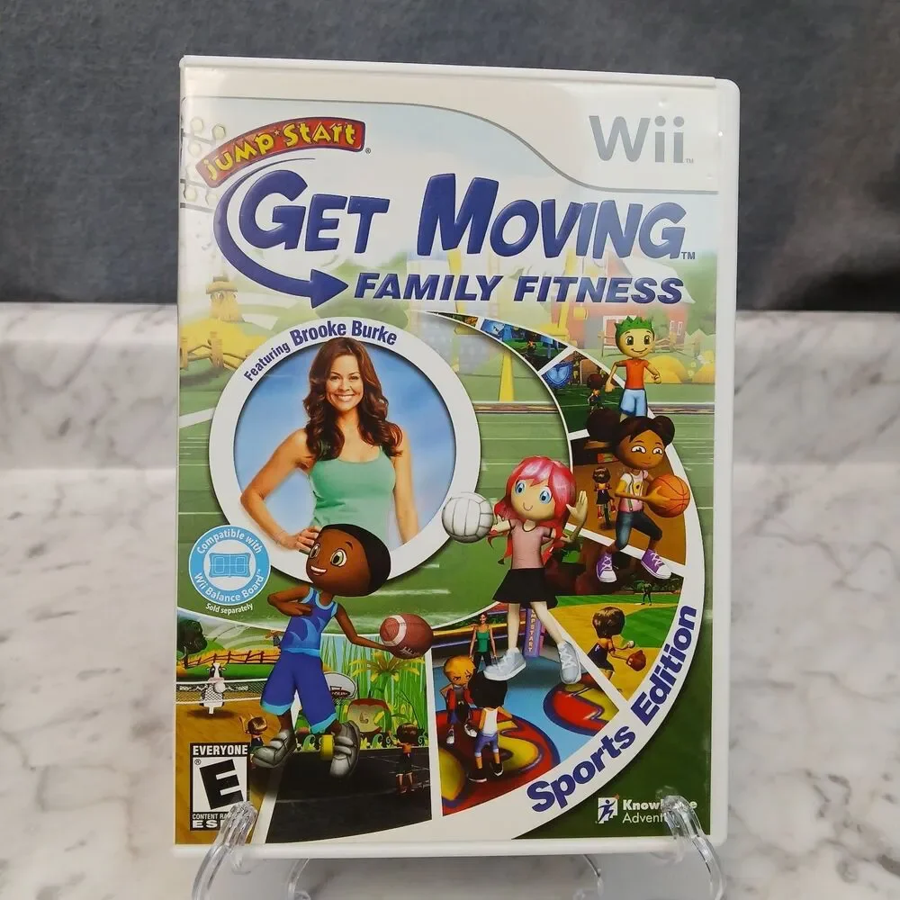Jump Start Get Moving Family Fitness Sports Edition Wii Video Game